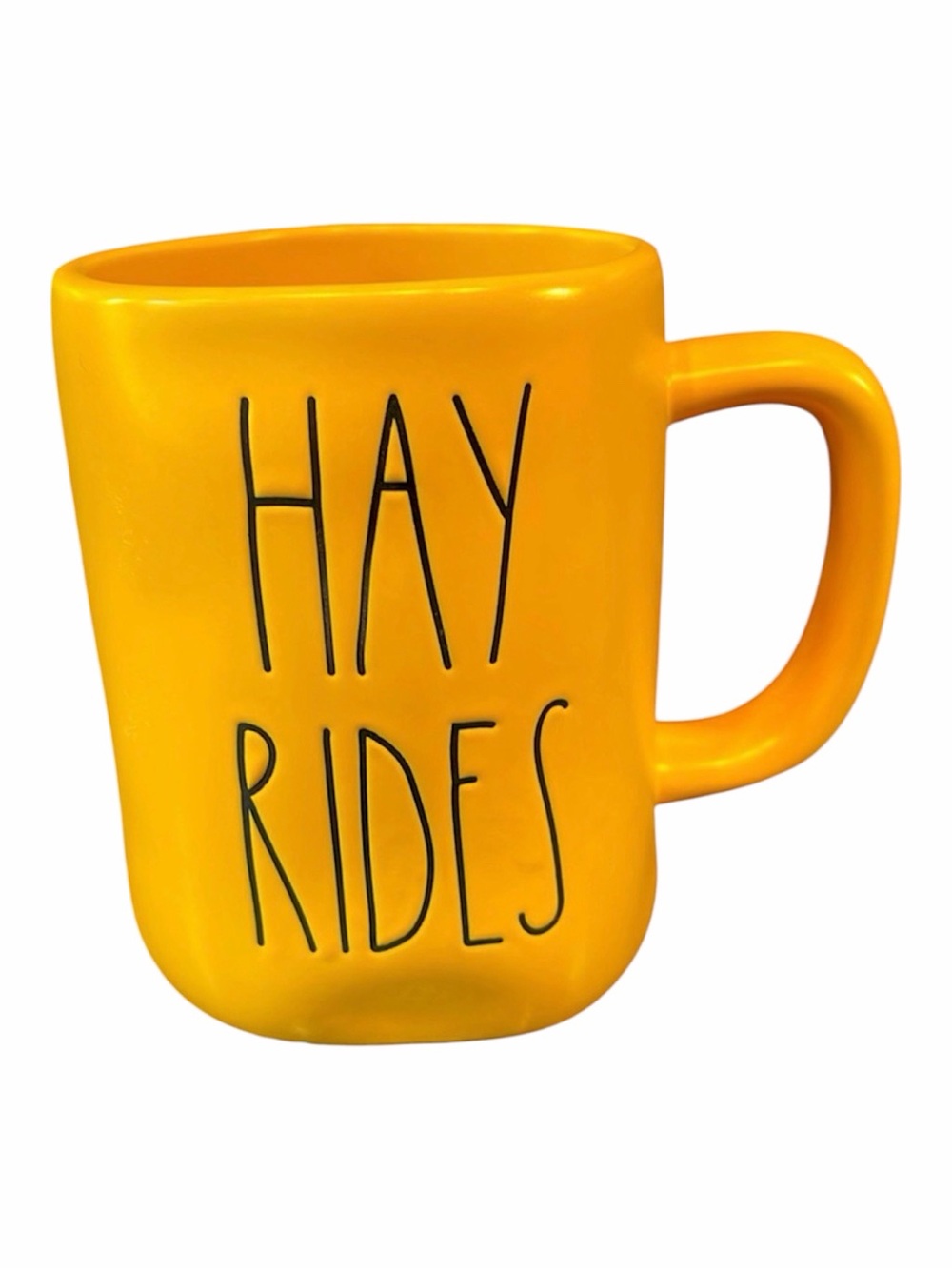 Rae Dunn Mug Hay Rides Coffee Cup Fall Thanksgiving Pumpkin Spice Season Feels